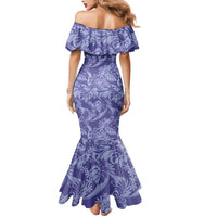 Tahiti Vareau Tiare Floral Family Matching Mermaid Dress and Hawaiian Shirt Monstera Palm Tropical Leaves LT01 - Polynesian Pride