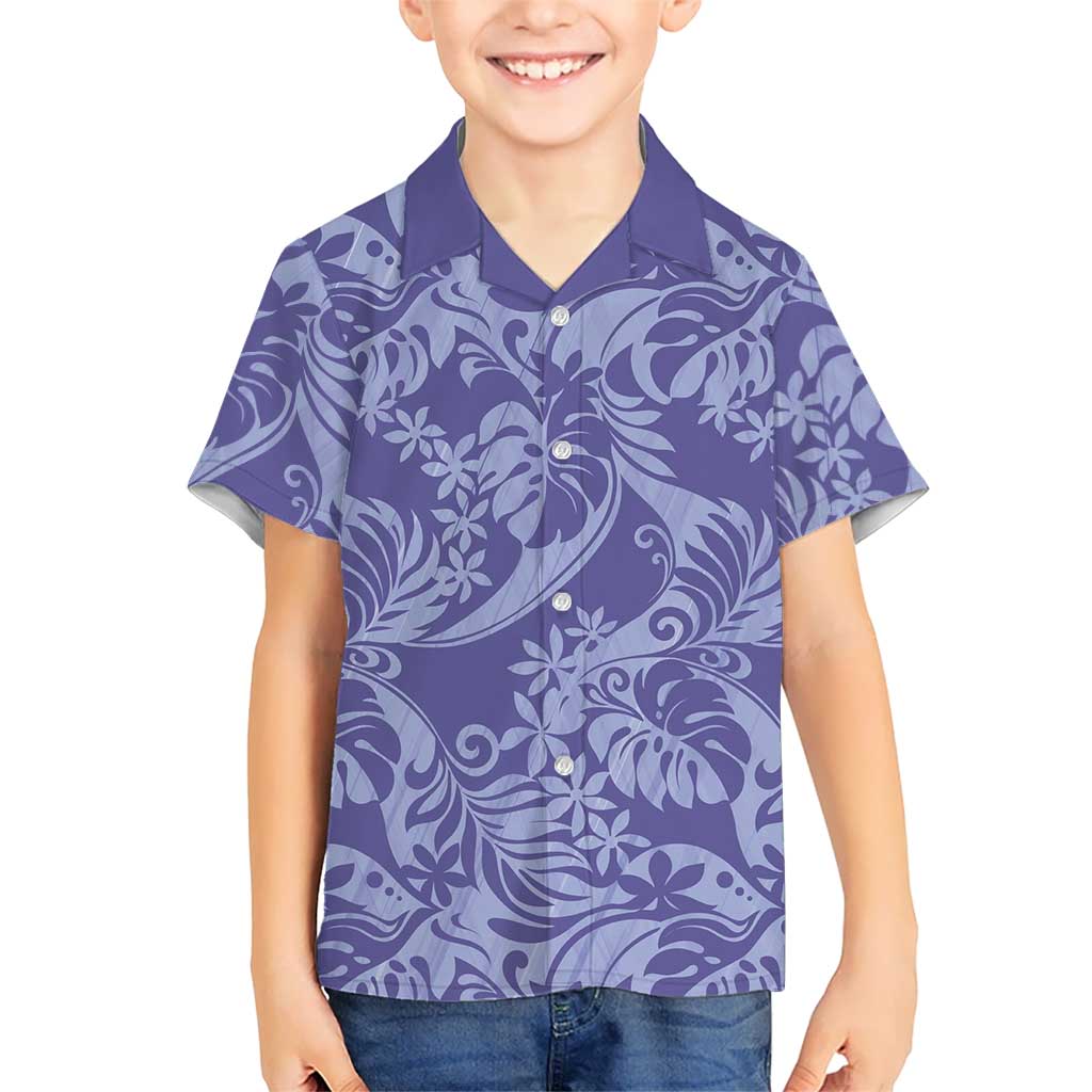 Tahiti Vareau Tiare Floral Hawaiian Shirt Monstera Palm Tropical Leaves - Polynesian Pride