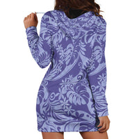 Tahiti Vareau Tiare Floral Hoodie Dress Monstera Palm Tropical Leaves LT01 - Polynesian Pride