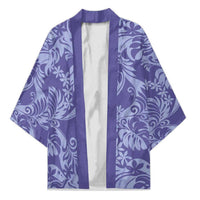 Tahiti Vareau Tiare Floral Kimono Monstera Palm Tropical Leaves - Polynesian Pride