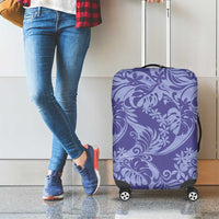 Tahiti Vareau Tiare Floral Luggage Cover Monstera Palm Tropical Leaves - Polynesian Pride