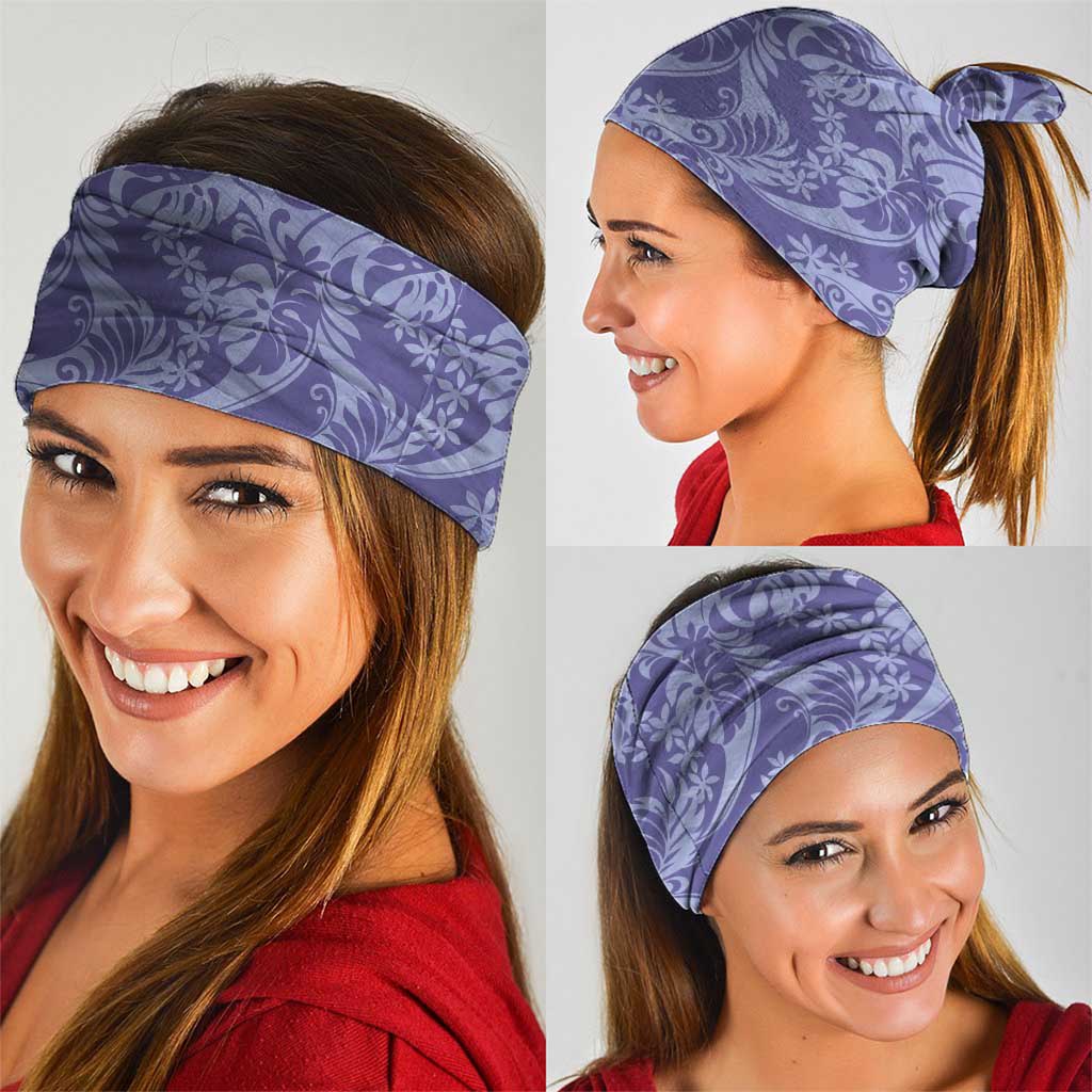Tahiti Vareau Tiare Floral Neck Gaiter Monstera Palm Tropical Leaves LT01 - Polynesian Pride