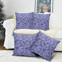 Tahiti Vareau Tiare Floral Pillow Cover Monstera Palm Tropical Leaves - Polynesian Pride