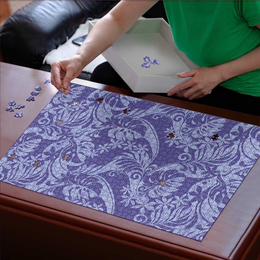 Tahiti Vareau Tiare Floral Puzzle Monstera Palm Tropical Leaves - Polynesian Pride