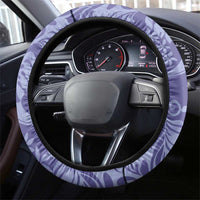 Tahiti Vareau Tiare Floral Steering Wheel Cover Monstera Palm Tropical Leaves LT01 - Polynesian Pride