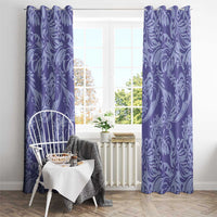 Tahiti Vareau Tiare Floral Window Curtain Monstera Palm Tropical Leaves - Polynesian Pride