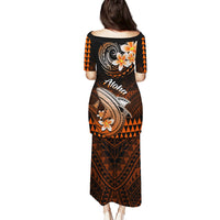 Hawaii Puletasi Polynesian Shark with Kakau Orange Version LT01 - Polynesian Pride