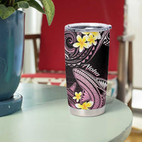 Hawaii Tumbler Cup Polynesian Shark with Kakau Pink Version