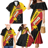 Custom PNG Family Matching Mermaid Dress and Hawaiian Shirt The Kumuls Are On A Roll LT01 - Polynesian Pride