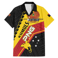 Custom PNG Family Matching Mermaid Dress and Hawaiian Shirt The Kumuls Are On A Roll LT01 Dad's Shirt - Short Sleeve Black - Polynesian Pride