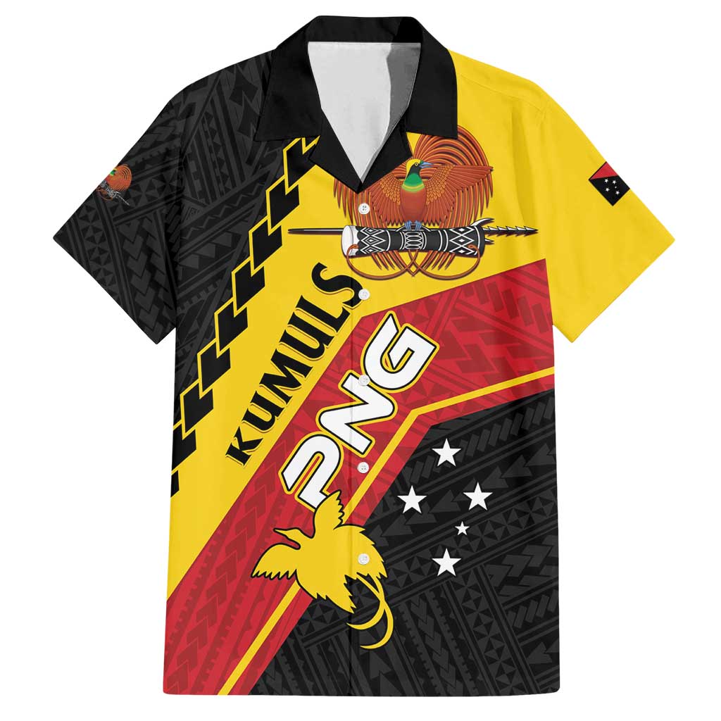 Custom PNG Family Matching Off Shoulder Maxi Dress and Hawaiian Shirt The Kumuls Are On A Roll LT01 Dad's Shirt - Short Sleeve Black - Polynesian Pride