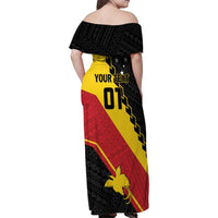 Custom PNG Family Matching Off Shoulder Maxi Dress and Hawaiian Shirt The Kumuls Are On A Roll LT01 - Polynesian Pride
