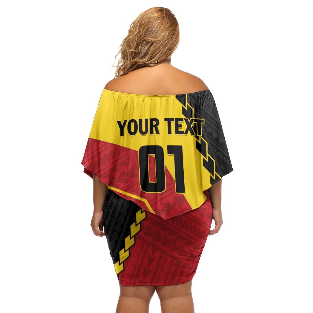 Custom PNG Family Matching Off Shoulder Short Dress and Hawaiian Shirt The Kumuls Are On A Roll LT01 - Polynesian Pride