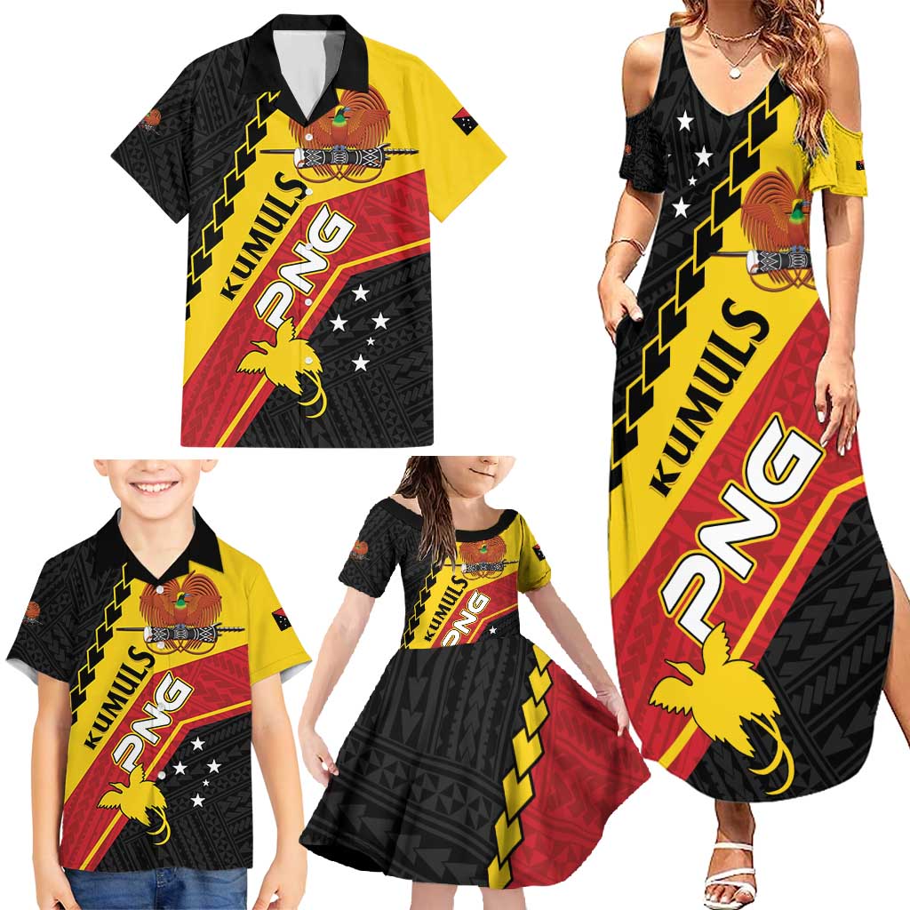 Custom PNG Family Matching Summer Maxi Dress and Hawaiian Shirt The Kumuls Are On A Roll LT01 - Polynesian Pride