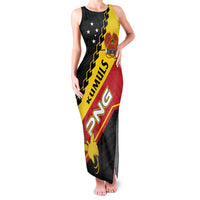Custom PNG Family Matching Tank Maxi Dress and Hawaiian Shirt The Kumuls Are On A Roll LT01 Mom's Dress Black - Polynesian Pride