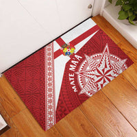 Tonga Rugby Mate Maa Rubber Doormat Ngatu Pattern