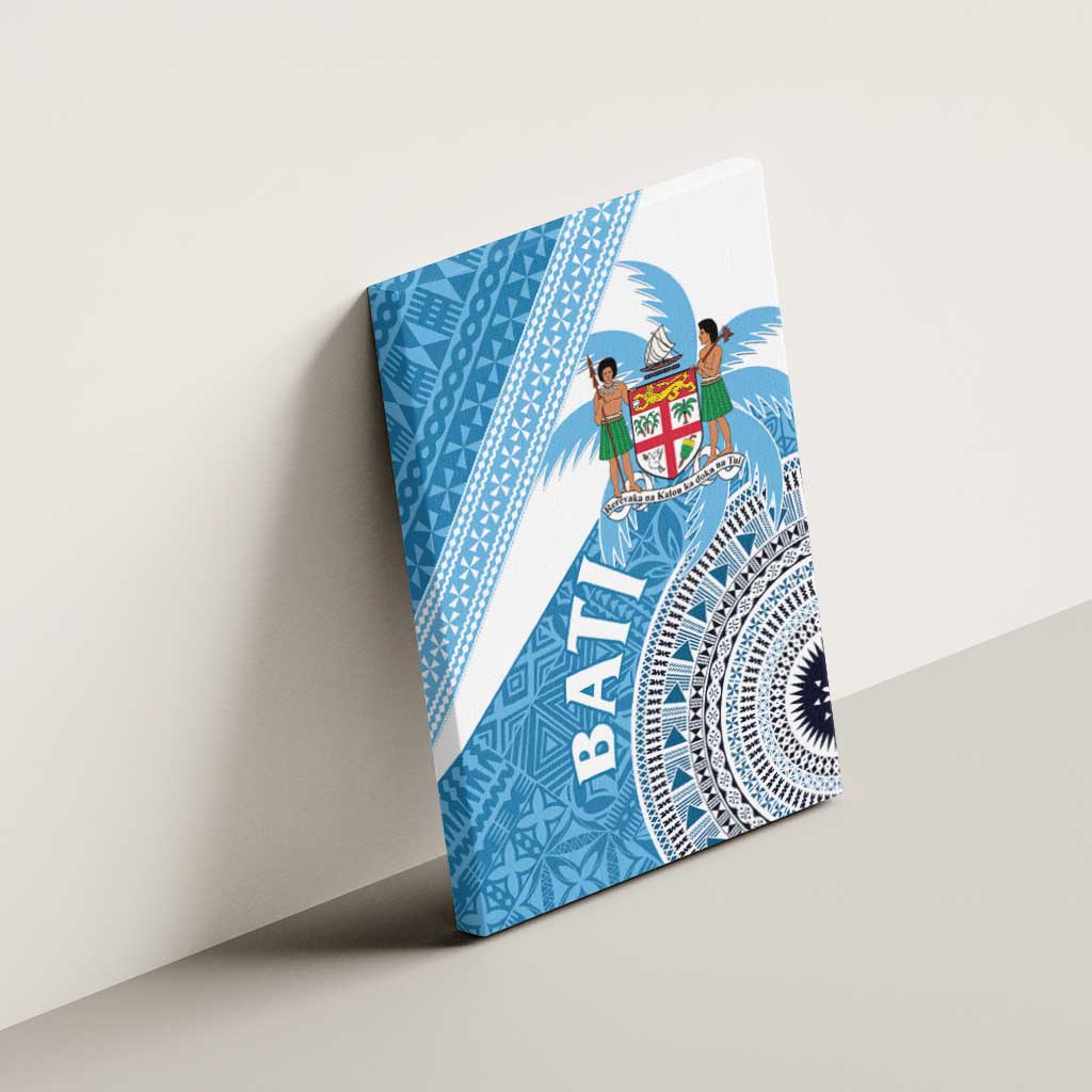 Fiji Rugby Bati Canvas Wall Art Tapa Pattern