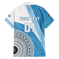 Custom Fiji Rugby Bati Family Matching Off The Shoulder Long Sleeve Dress and Hawaiian Shirt Tapa Pattern LT01 - Polynesian Pride