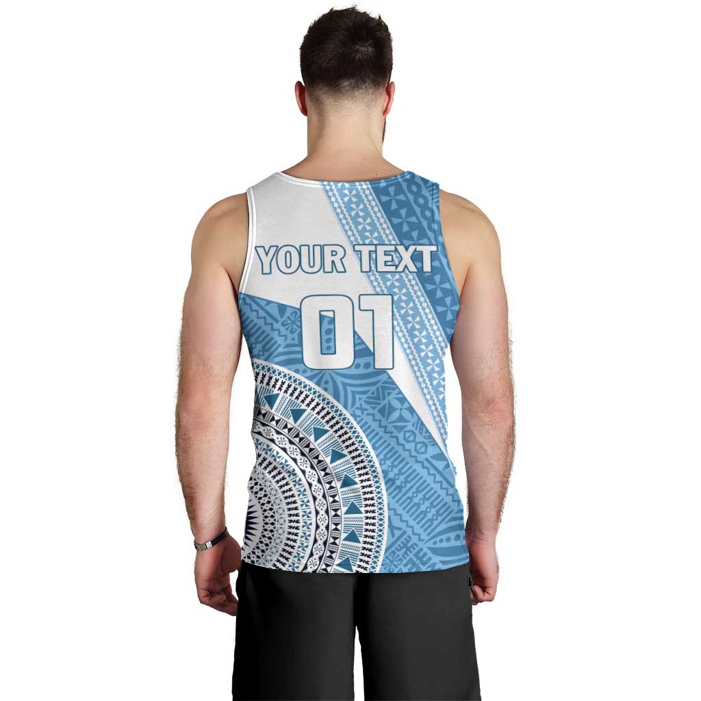Custom Fiji Rugby Bati Men Tank Top Tapa Pattern