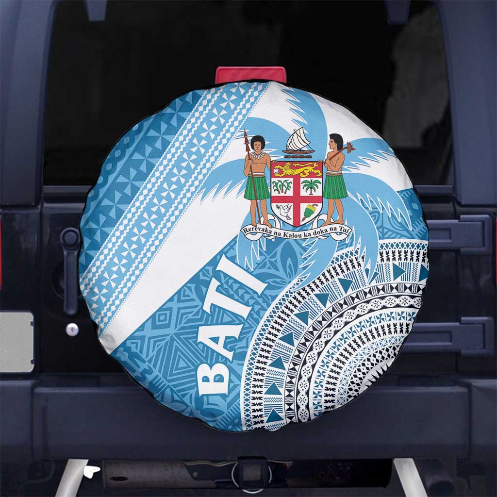 Fiji Rugby Bati Spare Tire Cover Tapa Pattern