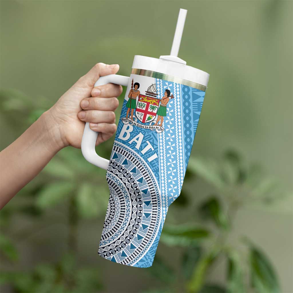 Fiji Rugby Bati Tumbler With Handle Tapa Pattern