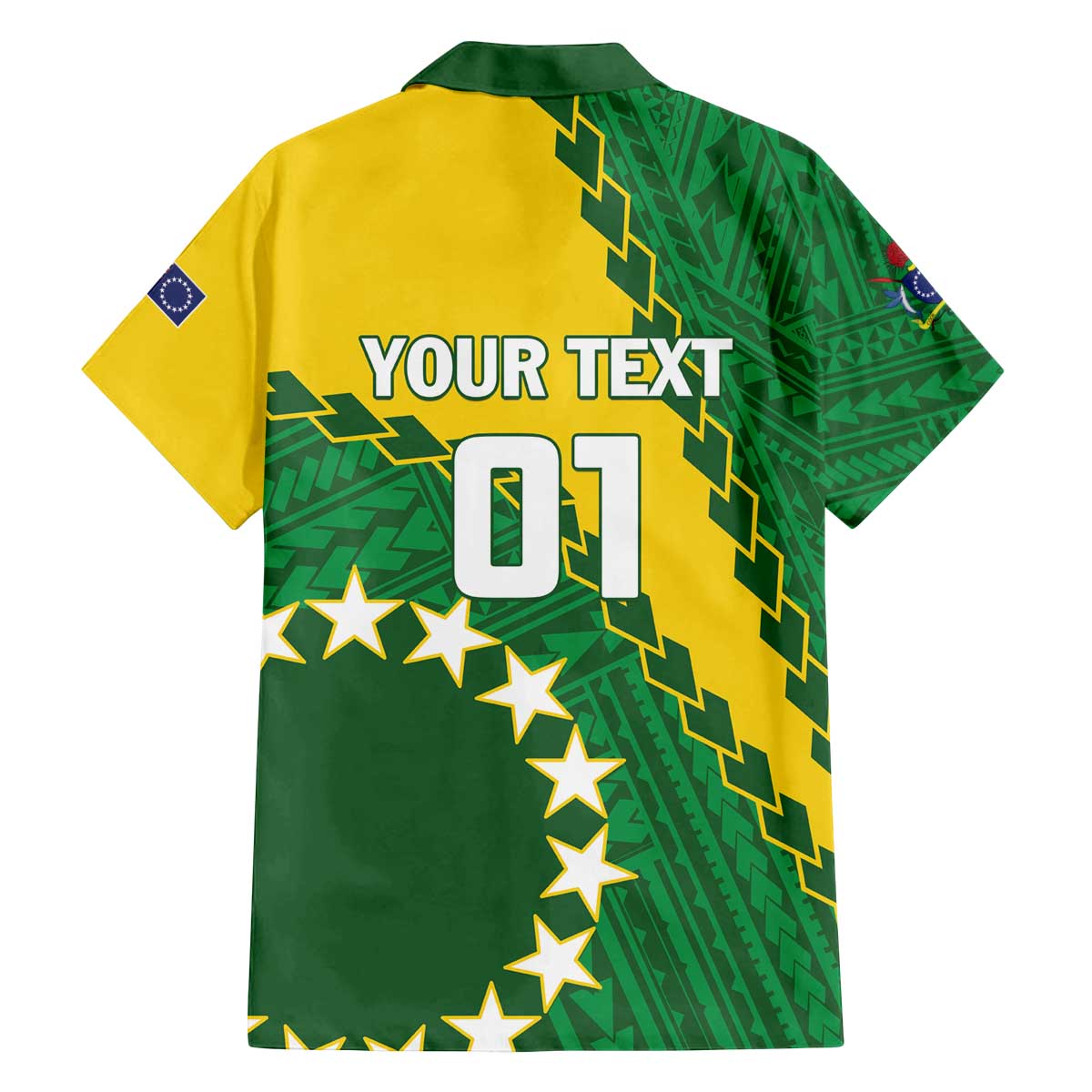 Custom Cook Islands Rugby Kukis Family Matching Off The Shoulder Long Sleeve Dress and Hawaiian Shirt Circle Stars LT01 - Polynesian Pride