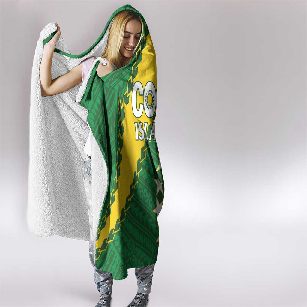 Cook Islands Rugby Kukis Hooded Blanket Circle Stars