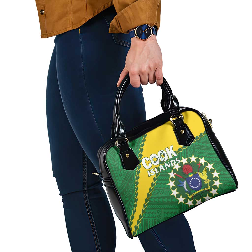 Cook Islands Rugby Kukis Shoulder Handbag Circle Stars