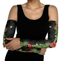 Hawaiian Hibiscus Plumeria Arm Sleeves Tropical Leaves