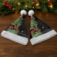 Hawaiian Hibiscus Plumeria Christmas Santa Hat Tropical Leaves LT01 - Polynesian Pride