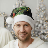 Hawaiian Hibiscus Plumeria Christmas Santa Hat Tropical Leaves LT01 - Polynesian Pride