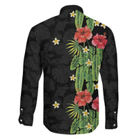 Hawaiian Hibiscus Plumeria Family Matching Mermaid Dress and Hawaiian Shirt Tropical Leaves LT01 - Polynesian Pride