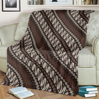 Yogyakarta Parang Batik Motifs Blanket Indonesian Traditional Pattern