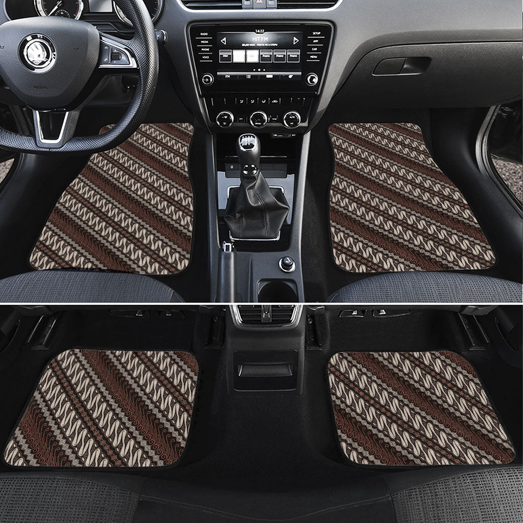 Yogyakarta Parang Batik Motifs Car Mats Indonesian Traditional Pattern