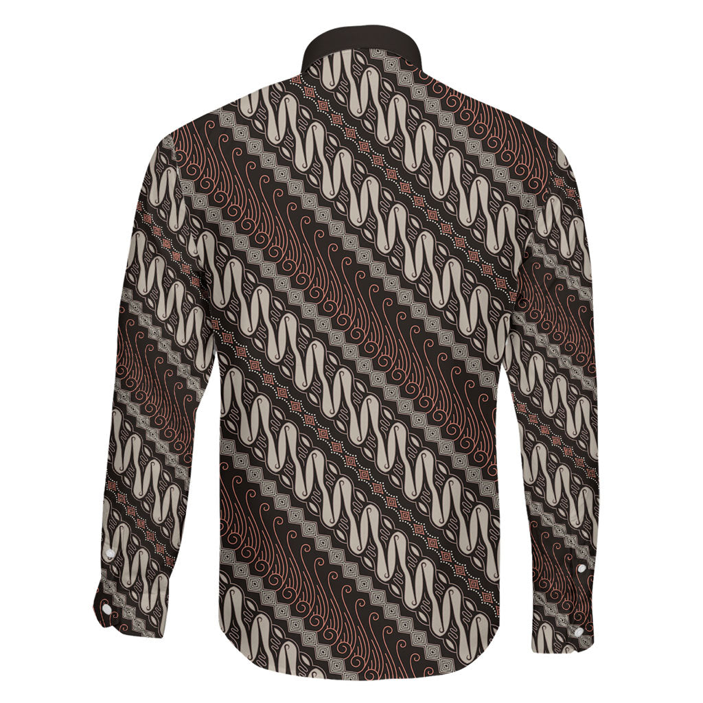 Yogyakarta Parang Batik Motifs Family Matching Puletasi and Hawaiian Shirt Indonesian Traditional Pattern