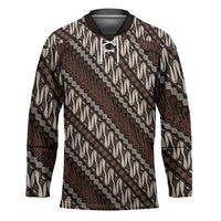 Yogyakarta Parang Batik Motifs Hockey Jersey Indonesian Traditional Pattern