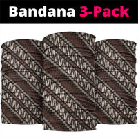 Yogyakarta Parang Batik Motifs Neck Gaiter Indonesian Traditional Pattern