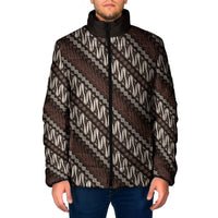 Yogyakarta Parang Batik Motifs Padded Jacket Indonesian Traditional Pattern