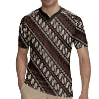 Yogyakarta Parang Batik Motifs Rugby Jersey Indonesian Traditional Pattern