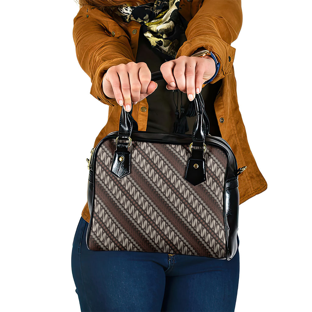 Yogyakarta Parang Batik Motifs Shoulder Handbag Indonesian Traditional Pattern