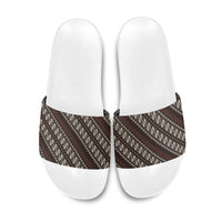 Yogyakarta Parang Batik Motifs Slide Sandals Indonesian Traditional Pattern