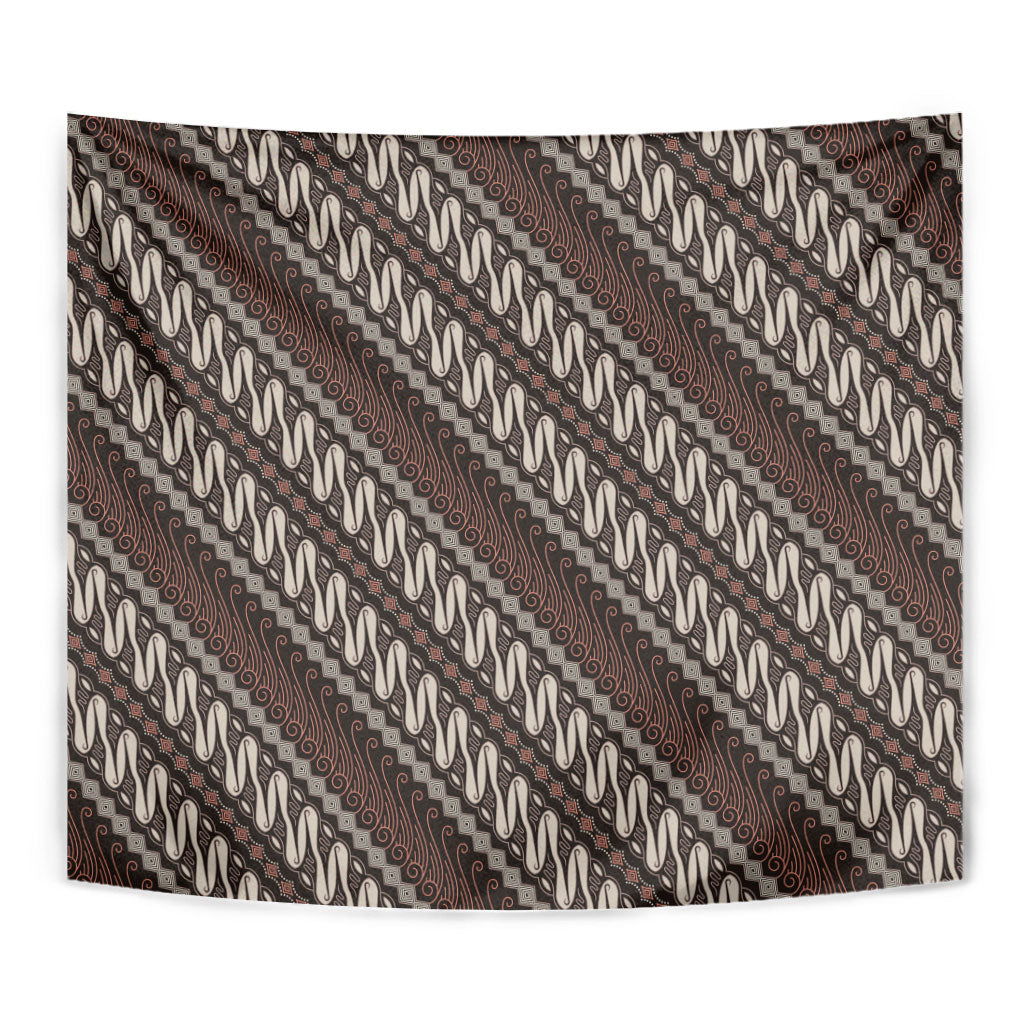 Yogyakarta Parang Batik Motifs Tapestry Indonesian Traditional Pattern