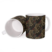 Batik Sekar Jagad Ceramic Mug Indonesian Traditional Pattern