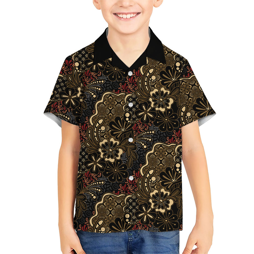 Batik Sekar Jagad Family Matching Puletasi and Hawaiian Shirt Indonesian Traditional Pattern