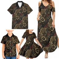 Batik Sekar Jagad Family Matching Summer Maxi Dress and Hawaiian Shirt Indonesian Traditional Pattern LT01 - Polynesian Pride