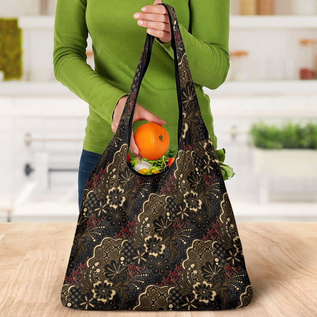 Batik Sekar Jagad Grocery Bag Indonesian Traditional Pattern