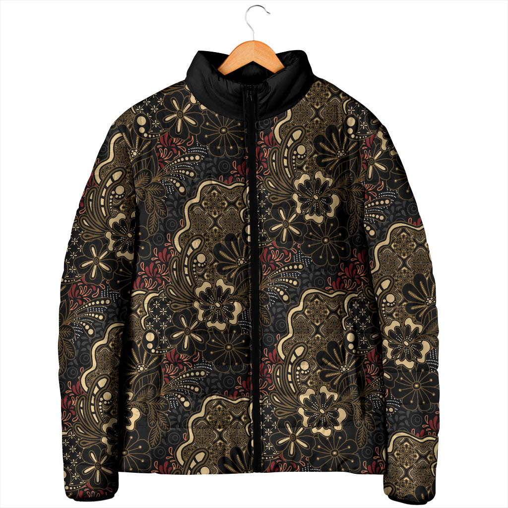 Batik Sekar Jagad Padded Jacket Indonesian Traditional Pattern