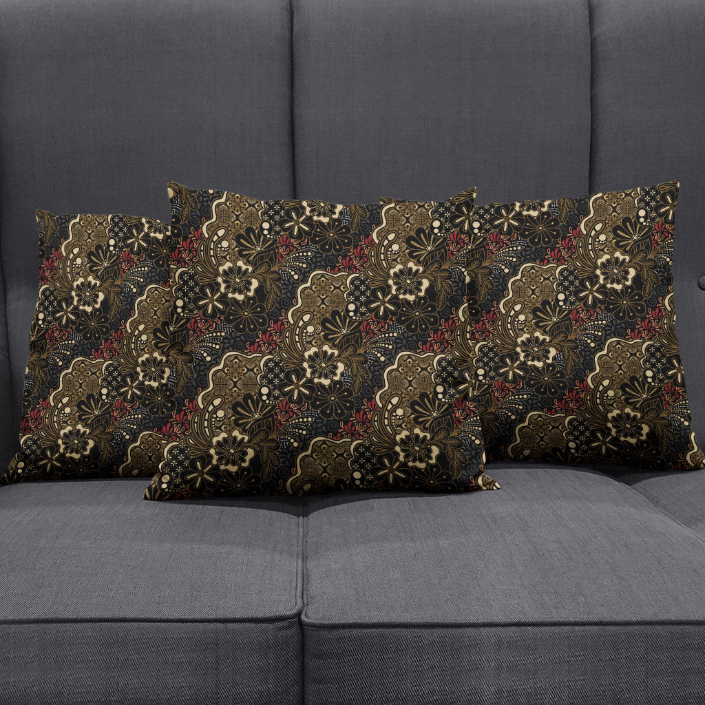 Batik Sekar Jagad Pillow Cover Indonesian Traditional Pattern