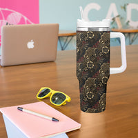 Batik Sekar Jagad Tumbler With Handle Indonesian Traditional Pattern