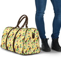 Hawaii Hula Girl Tropical Travel Bag Yellow Palaka
